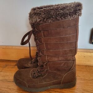 Route 66 Brown Fur-Lined Boots